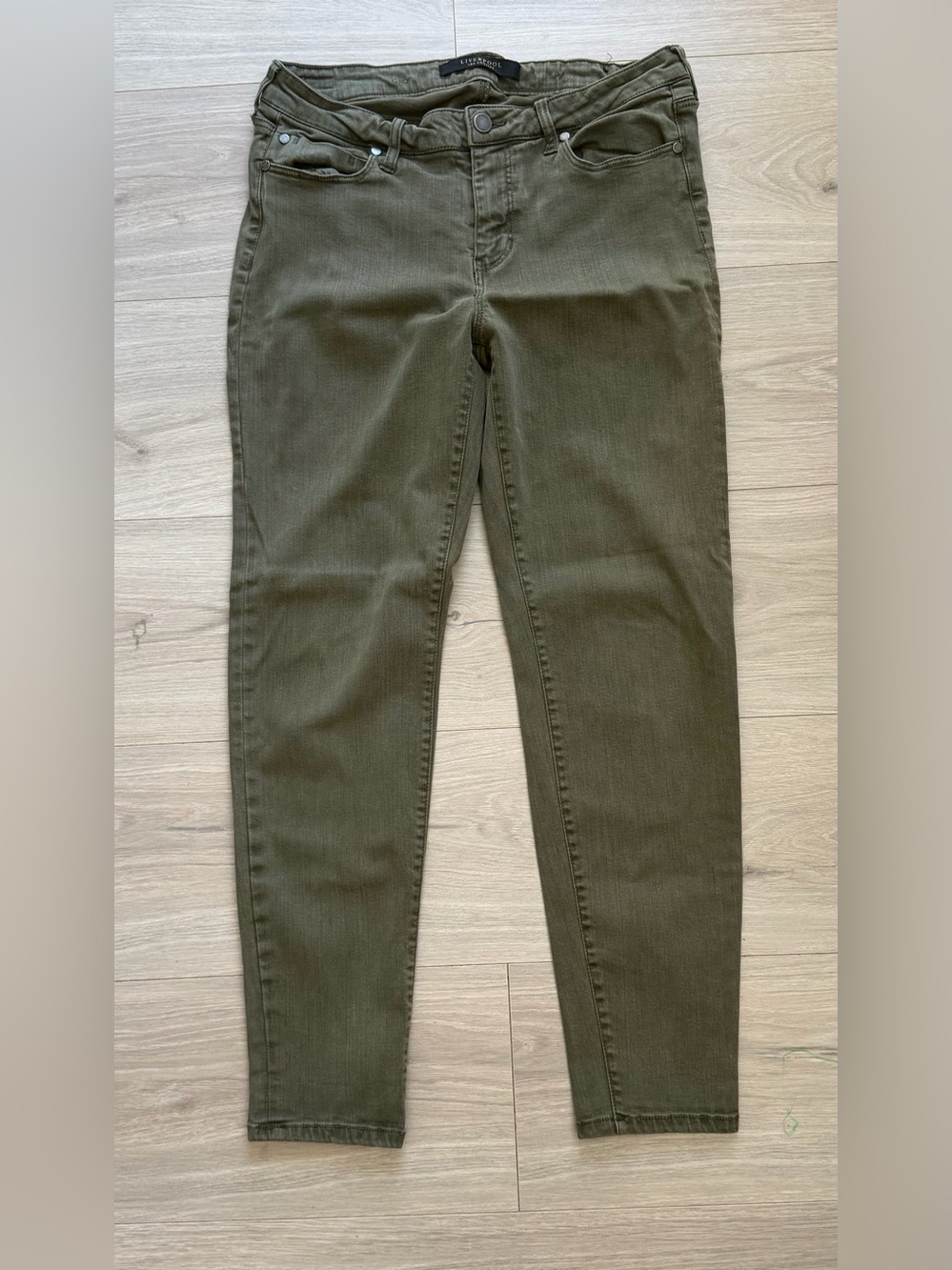 Women's Liverpool Dark Green Jeans